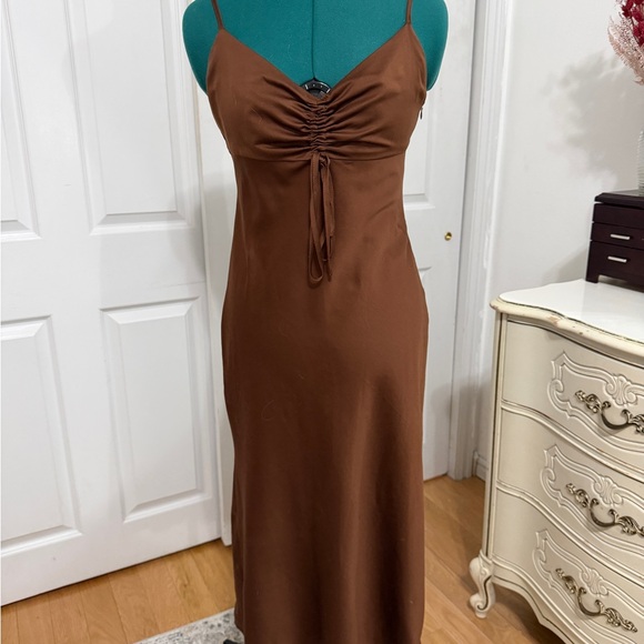 Forever 21 Dresses & Skirts - Brown Spaghetti Strap Dress